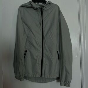 Grey windbreaker